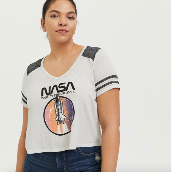 Retro NASA T-Shirt 3X Cropped - Picture 1 of 6
